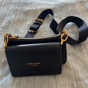 Kate Spade Black and Gold Crossbody Bag